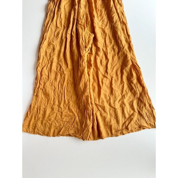 Aritzia WILFRED Nanterre Amber Earth Gold Modal Culottes Cropped Pants, Size S - Picture 5 of 15